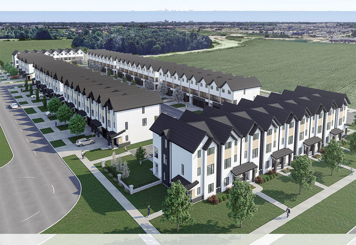 The Gates of Hyde Park Towns Aerial View of Community