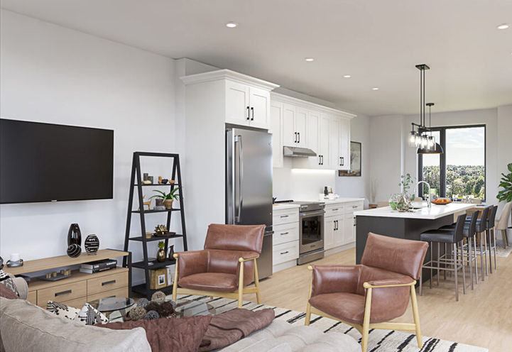 The Gates of Hyde Park Towns Interiors Open Concept Living Space