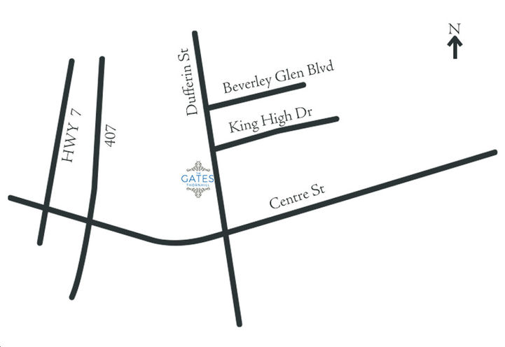 The Gates of Thornhill Towns Map View of Project Location