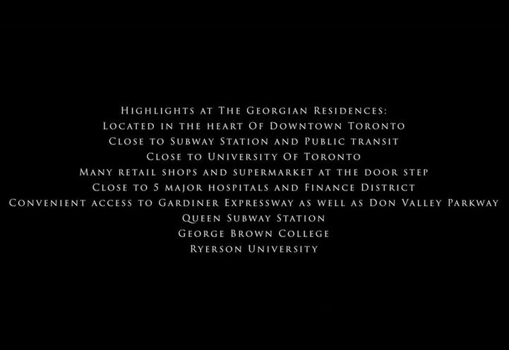 The Georgian Residences Neighborhood Amenities