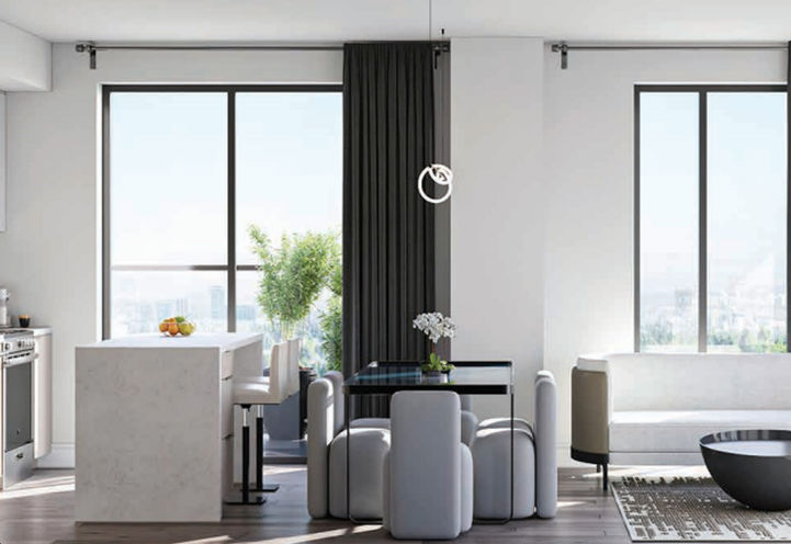 The Groove Condos Open Concept Suite Interiors