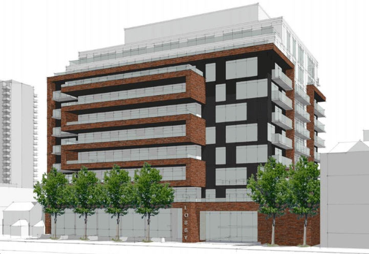 The Groove Condos Street Level View of  Exteriors