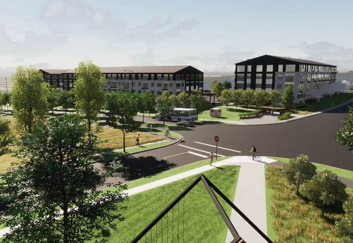 The Grove Condos Calgary Bird's Eye View of Building Exteriors