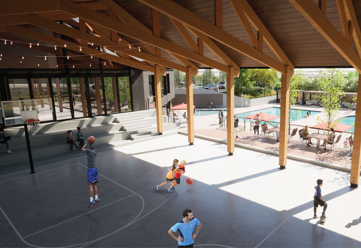 The Grove Condos Calgary Community Open Air Sports Court