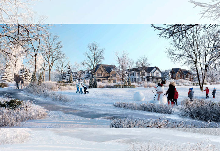 The Heights of Harmony Neighbourhood in the Winter Time