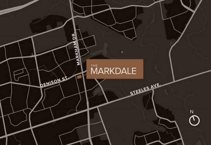 The Markdale Towns Aerial Map View of Project Location
