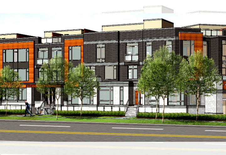The Markdale Towns Exterior Street Level View Early Rendering