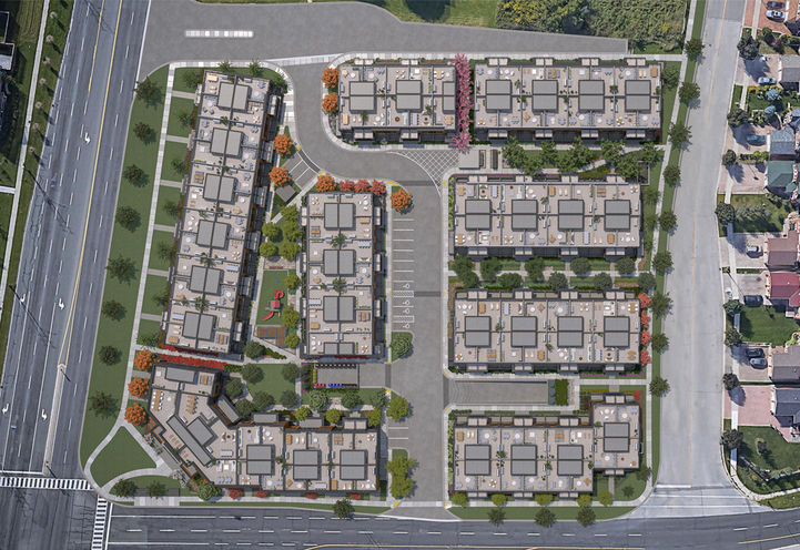 The Markdale Towns Satellite Aerial View of Site Plan