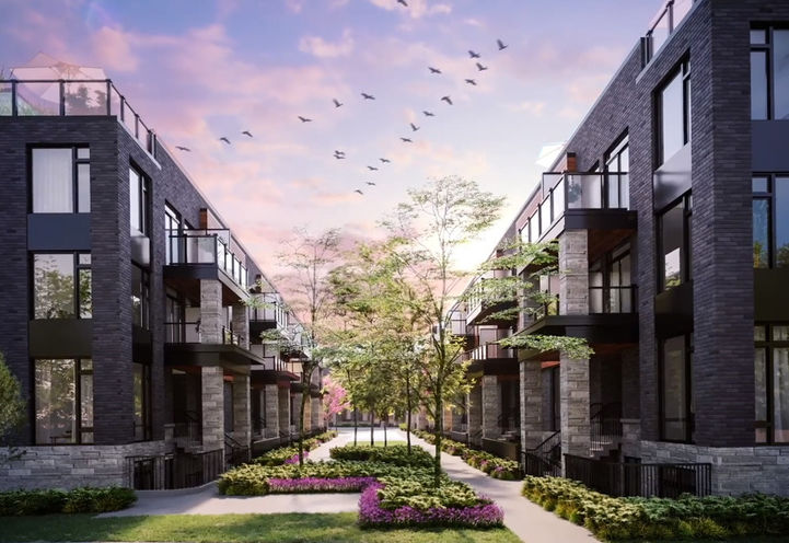 The Markdale Towns View of Community Courtyard