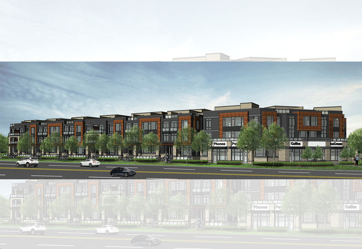 The Markdale Towns  View of Exteriors From the Street