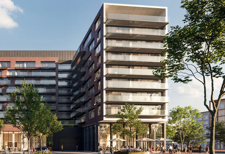 The Mason at Brightwater Close Up Corner View of Exteriors