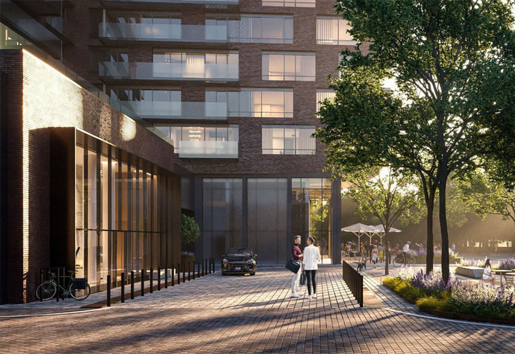 The Mason at Brightwater Cobblestone Vehicle Driveway