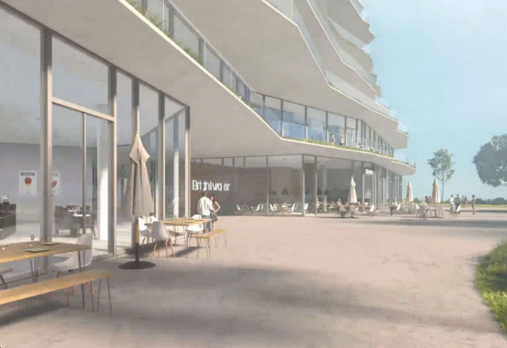 The Mason at Brightwater Connecting Walkways Between Buildings