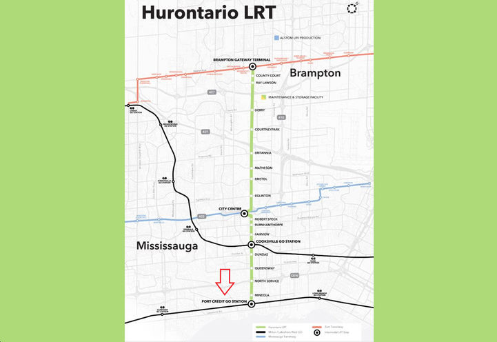 The Mason at Brightwater Hurontario LRT Map