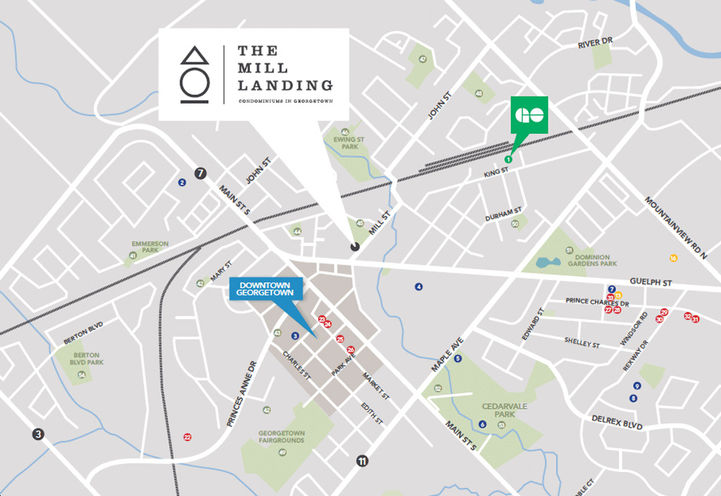 The Mill Landing Condos Map Location