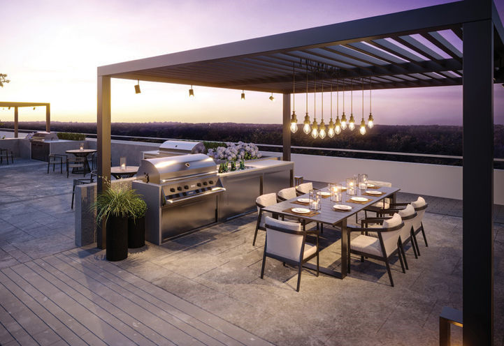 The Millhouse Condos 2 Rooftop Terrace and Outdoor Dining