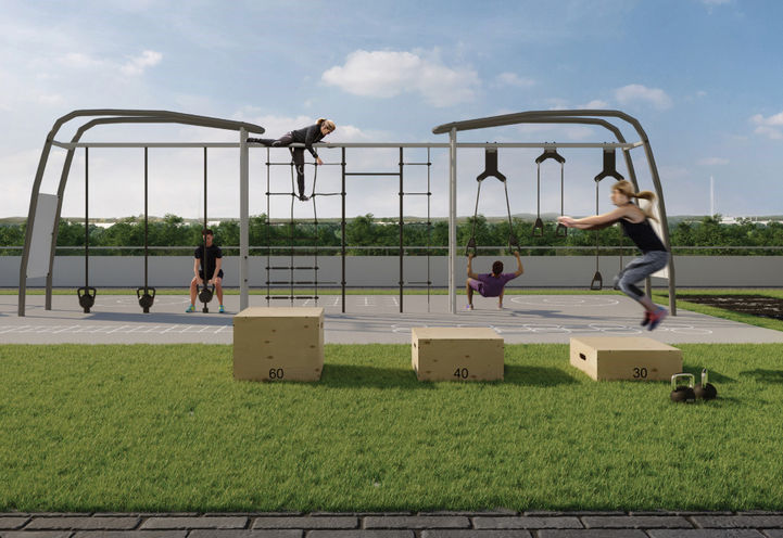 The Millhouse Condos 3 Outdoor Crossfit and Fitness Area