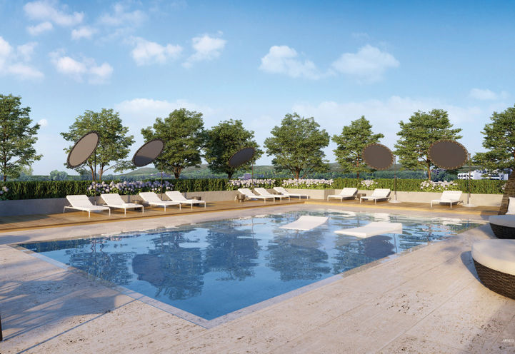 The Millhouse Condos 3 Outdoor Pool with Lounge Area