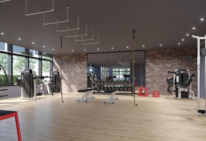 The Millhouse Condos Strength Training Room