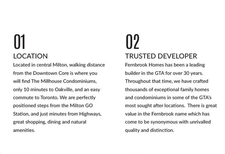 The Millhouse Condos Top 10 Reasons to Live Here Reasons 1-2