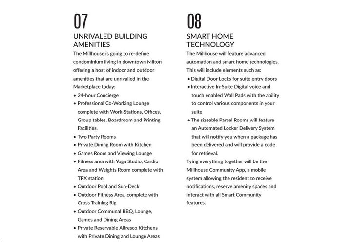 The Millhouse Condos Top 10 Reasons to Live Here Reasons 7-8