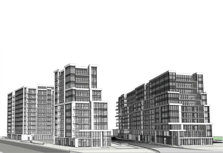 Massing Diagram of The Narrative Condos 2