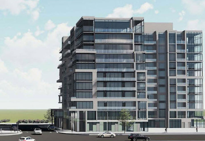 Looking North to The Narrative Condos Second Building