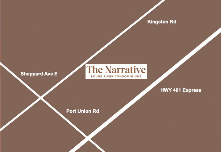 The Narrative Condos Map Location of Project