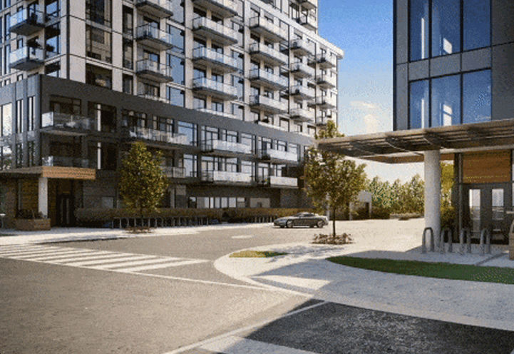 The Narrative Condos Street Level Exterior