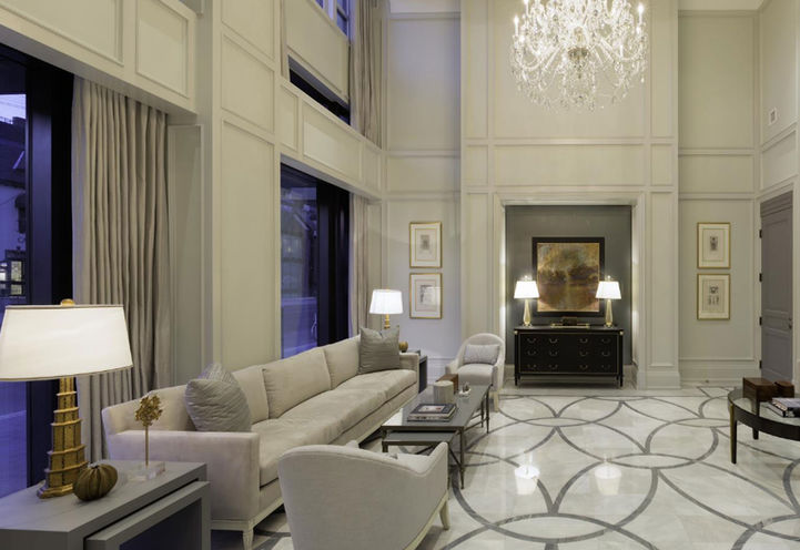 Lobby at The Residences at Island Park Drive