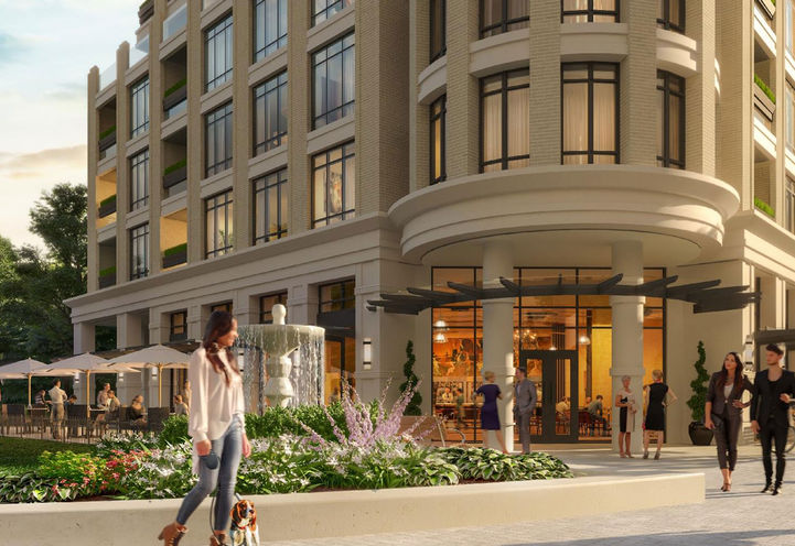 The Residences at Island Park Drive Road Side View