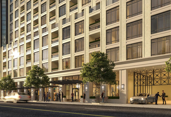 The Residences at Island Park Drive- Street View of Entrance and Valet