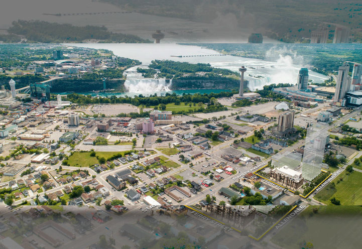 The Stanley District Condos- Aerial View