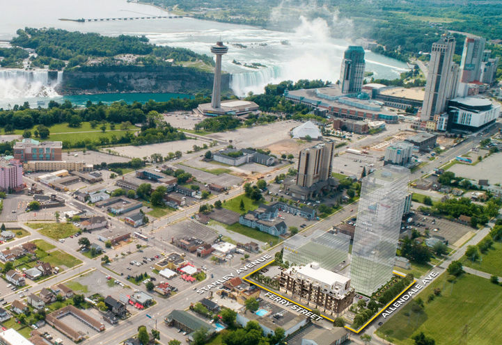 The Stanley District Condos- Aerial View of Future Location