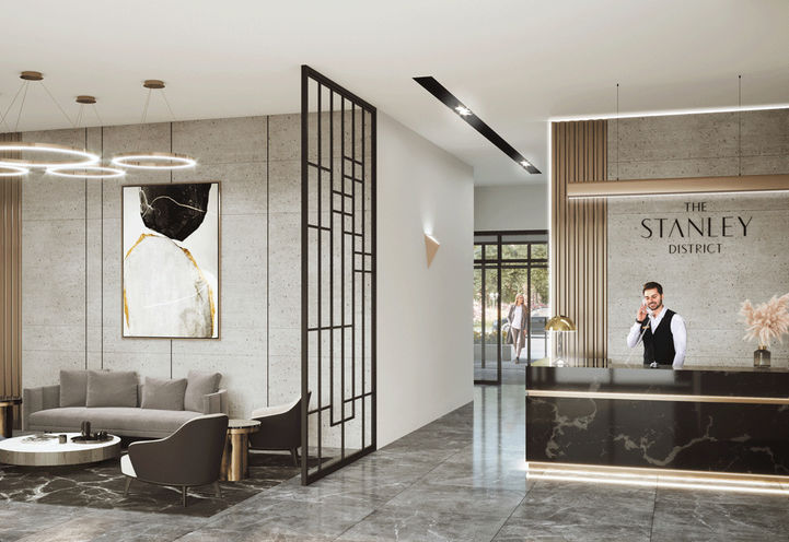 The Stanley District Condos- Lobby