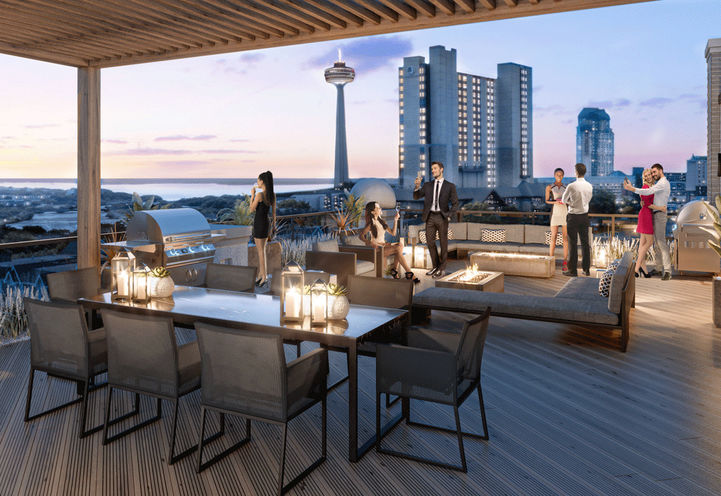 The Stanley District Condos- Terrace Lounge