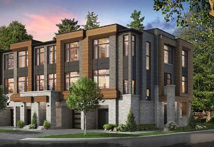 The Towns of Rutherford Heights Exterior View of End Unit