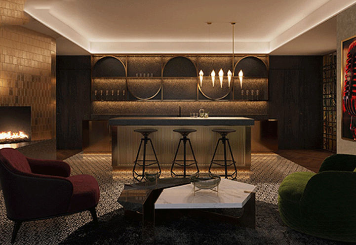 The Twelve Hundred Condos Rooftop Party Room