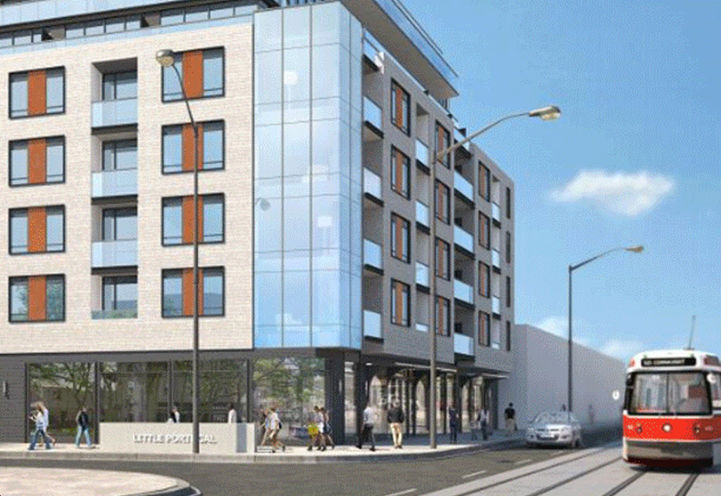 The Twelve Hundred Condos Street View Exteriors and Streetcar Early Rendering