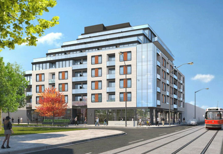 The Twelve Hundred Condos Street View of Building Exteriors Early Rendering