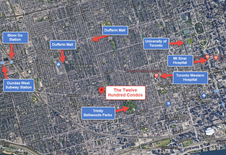 The Twelve Hundred Condos Surrounding Area