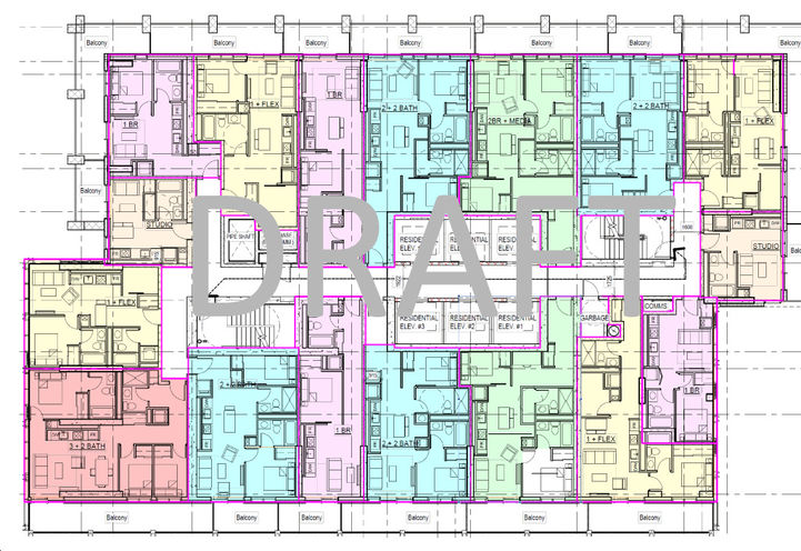 Key Plan of The United BLDG Condos