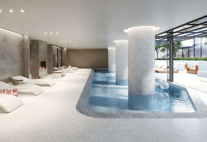 Pool at The United BLDG Condos