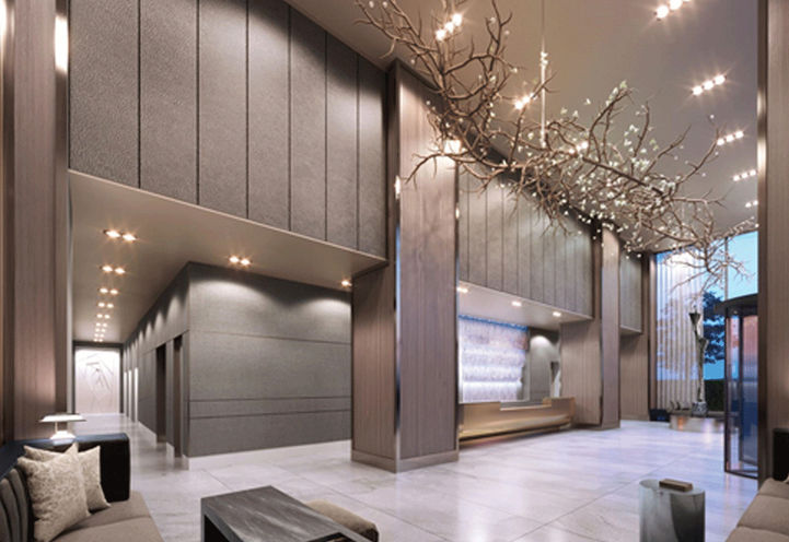 Residential Lobby at The United BLDG Condos