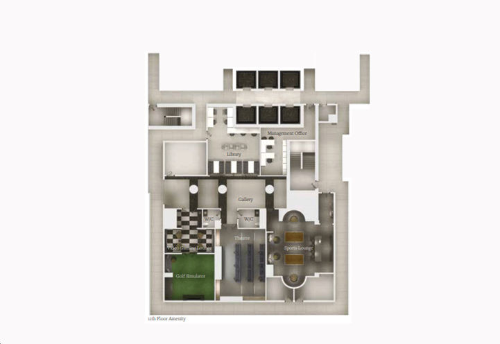 The United  BLDG Condos - 11th Floor Amenity