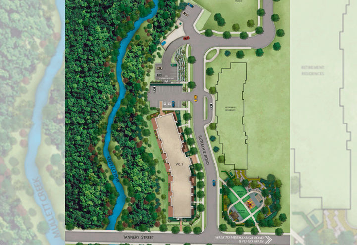 The Vic Condos Map of Area