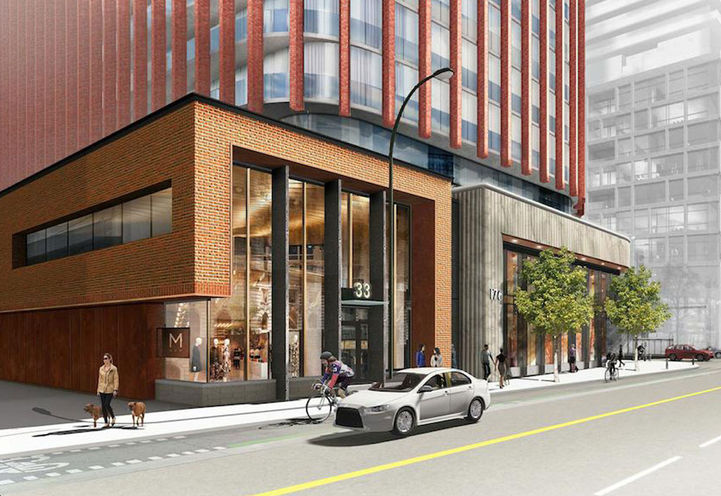 Looking South to The Whitfield Condos