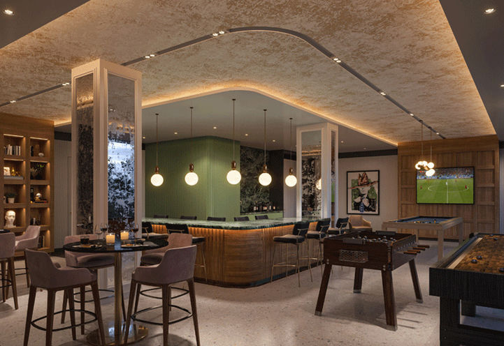 The Whitfield Condos Games Lounge