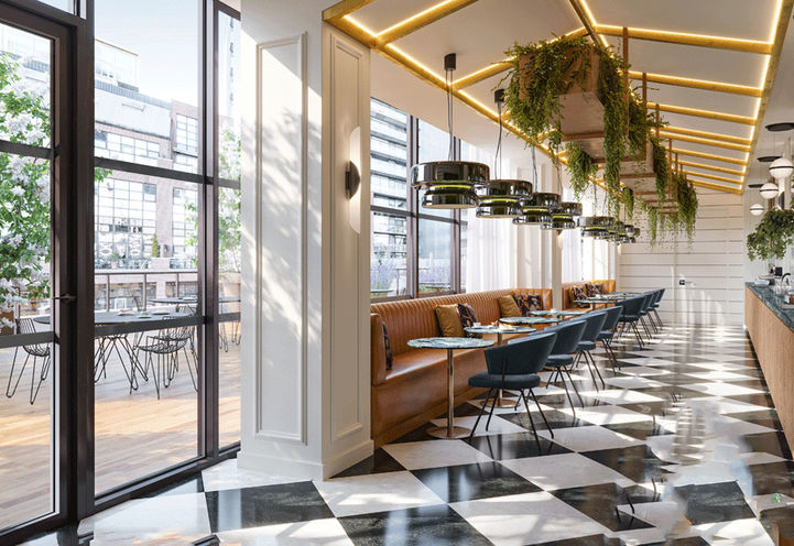 The Whitfield Condos Garden Cafe