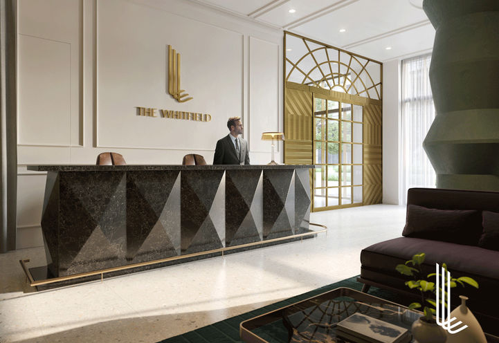 The Whitfield Condos Lobby with Concierge